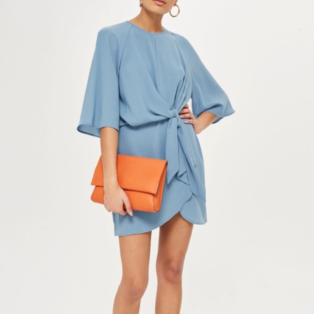 Gorgeous blue topshop knot dress